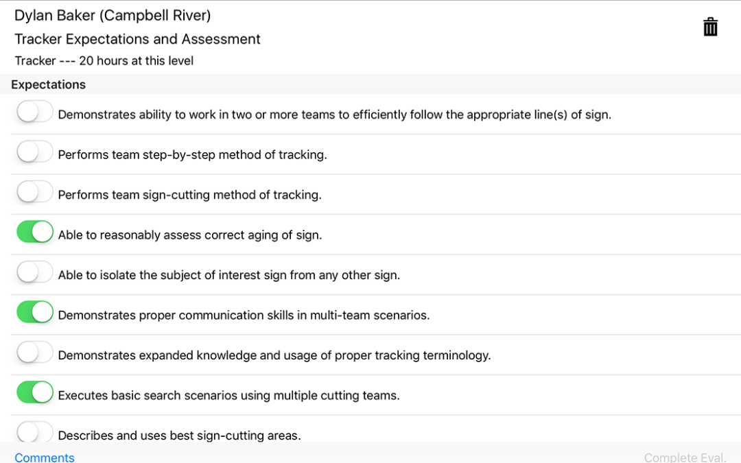 BC Tracking Association